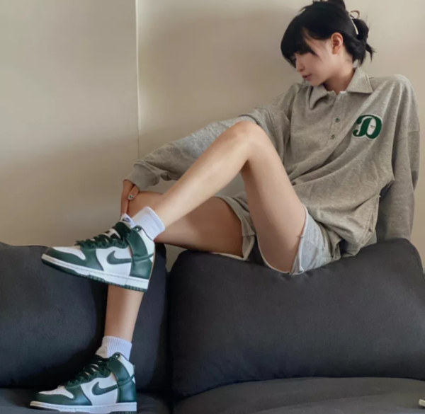 Giày Nike Dunk High SP 'Spartan Green' CZ8149-100 - Ảnh 5