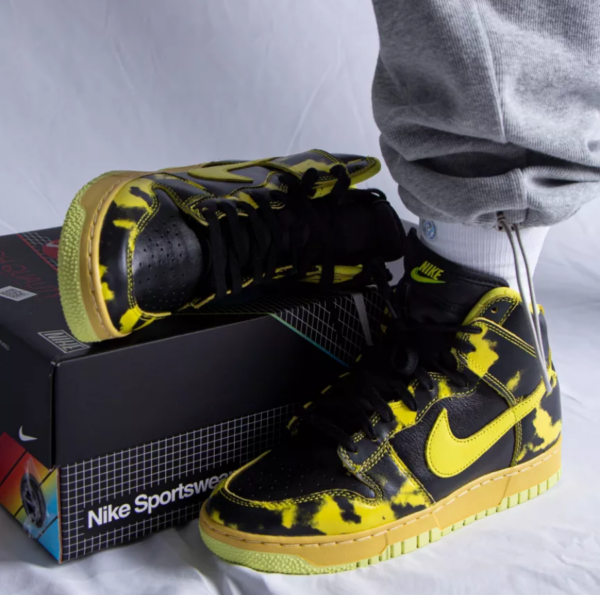 Giày Nike Dunk High 1985 SP 'Yellow Acid Wash' DD9404-001 - Ảnh 2