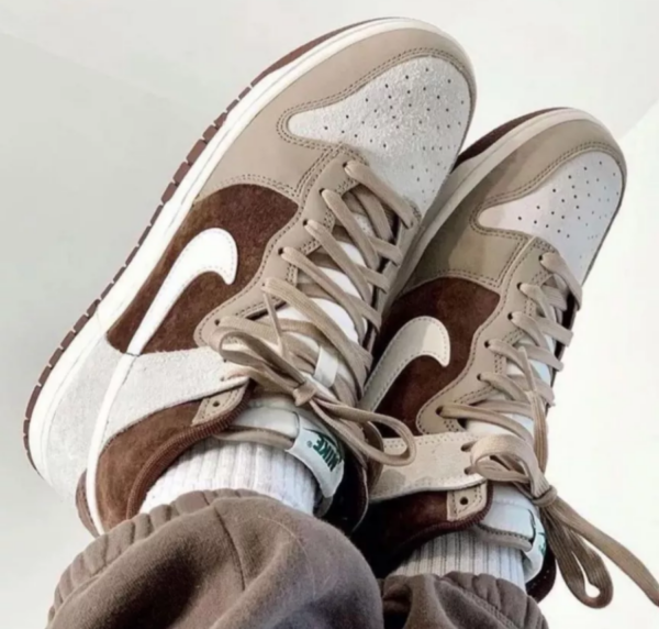 Giày Nike Dunk High 'Light Chocolate' DH5348-100‬ - Ảnh 3