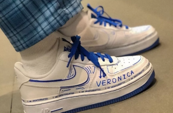 Giày Nike Air Force 1 Low 'Sketch Royal' CW7581-100 - Ảnh 2