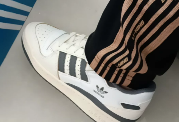 Giày Adidas Forum Low 'Off White Silver Pebble' HQ4374 - Ảnh 7