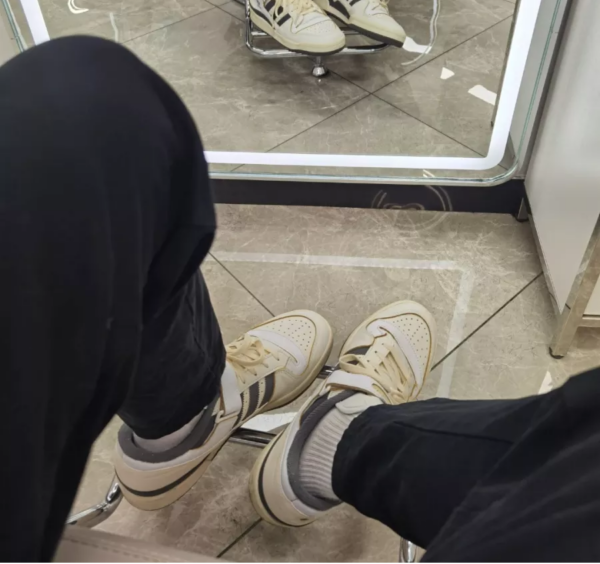 Giày Adidas Forum Low 'Off White Silver Pebble' HQ4374 - Ảnh 6