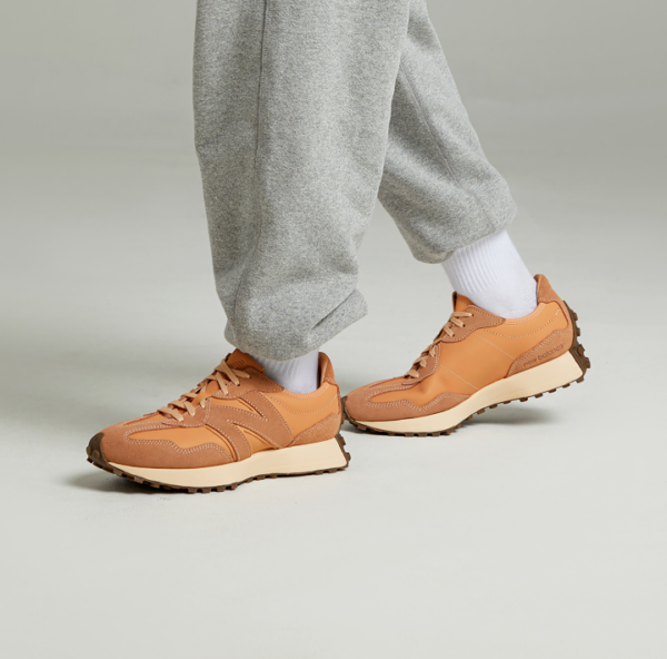 Giày New Balance 327 'Brown Premium Leather' MS327PL - Ảnh 5