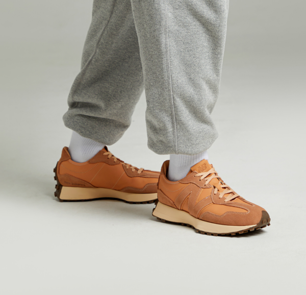 Giày New Balance 327 'Brown Premium Leather' MS327PL - Ảnh 4