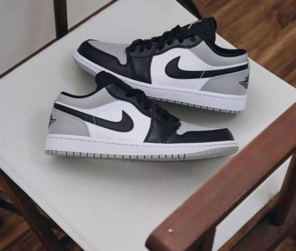 Giày Nike Air Jordan 1 Low 'Shadow Toe' 553558-052 - Ảnh 9