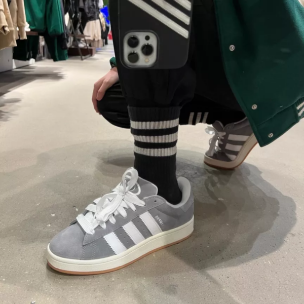 Giày Adidas Campus 00s 'Grey Cloud White' HQ8707 - Ảnh 2
