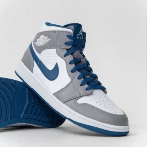 Alternative view of Giày Nike Air Jordan 1 Mid 'True Blue' DQ8426-014