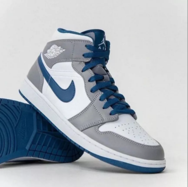 Giày Nike Air Jordan 1 Mid 'True Blue' DQ8426-014 - Ảnh 2