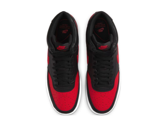 Giày Nike Court Vision Mid 'Black Red' DM8682-001 - Ảnh 4