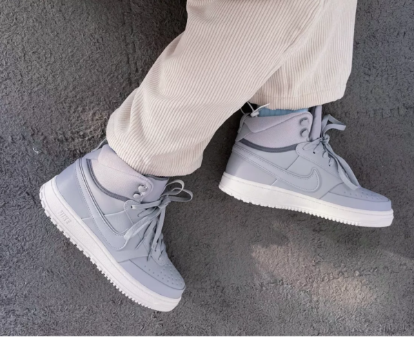 Giày Nike Court Vision Mid Winter 'Wolf Grey' DR7882-001 - Ảnh 2