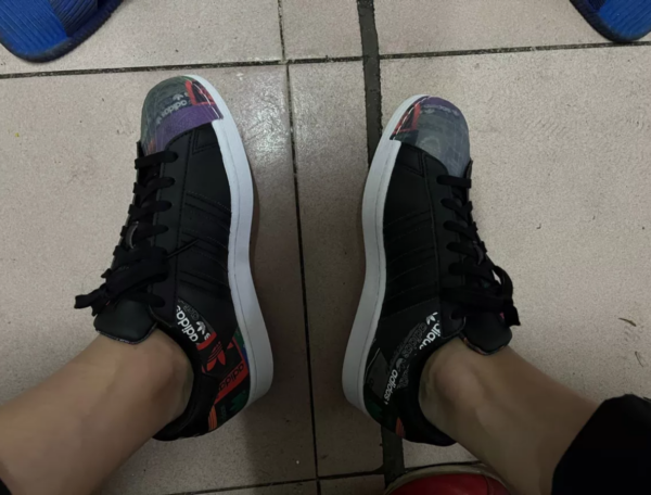 Giày Adidas Superstar 'Black' GX2716 - Ảnh 3