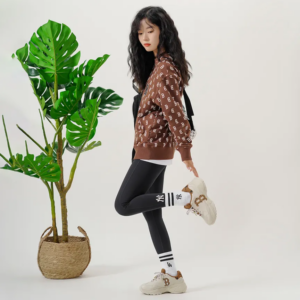 Giay MLB Big Ball Chunky Diamond Monogram 'Beige' 3ASHCDM2N-43BGD