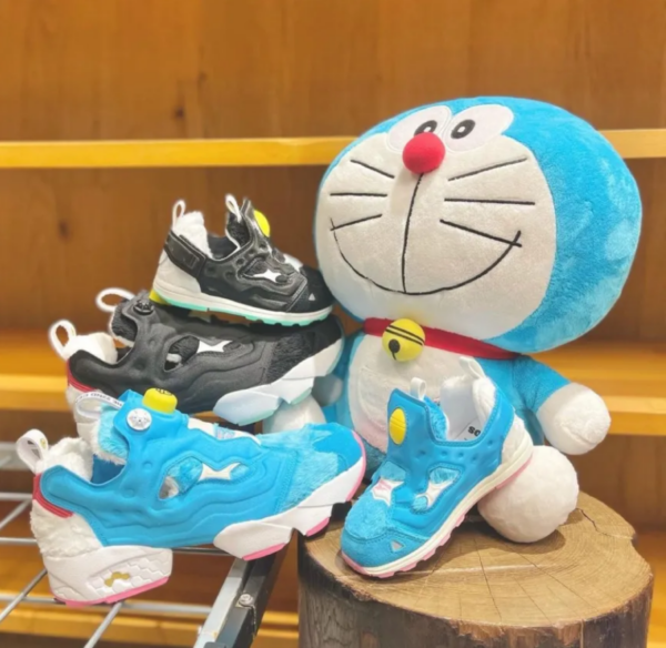 Giày Reebok x Doraemon Instapump Fury 'Furry Blue' GV7288 - Ảnh 3