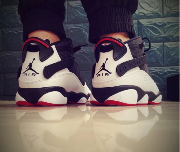 Giày Nike Jordan 6 Rings Black White Red 322992-012 - Ảnh 3