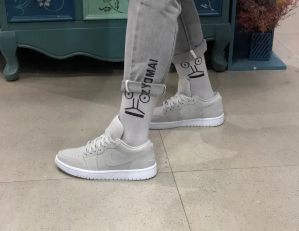 Giày Nike Air Jordan 1 Low Grey Fog DC0774-002 - Ảnh 5