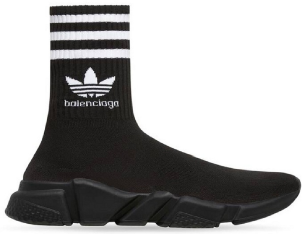 Giay Balenciaga x Adidas Speed 'Black White' 717591WBDV11009