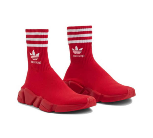 Giay Balenciaga x Adidas Speed 'Red and White' 717591WBDV16090