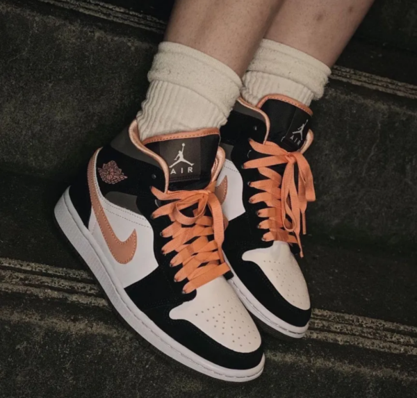 Giày Nike Wmns Air Jordan 1 Mid SE 'Peach Mocha' DH0210-100 - Ảnh 6