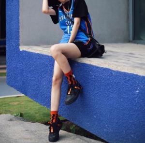 Giay Nike Air Force 1 Low LV8 KSA Worldwide 'Black Orange' CT4683-001