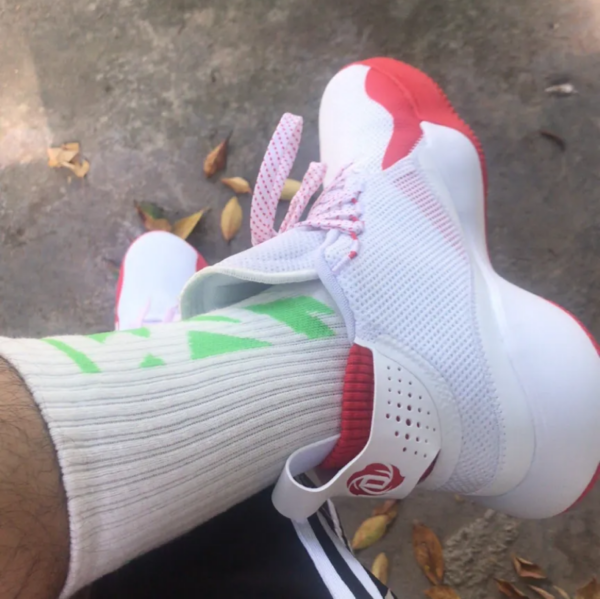 Giày Adidas D Rose 773 2020 'White Vivid Red' FX7120 - Ảnh 3
