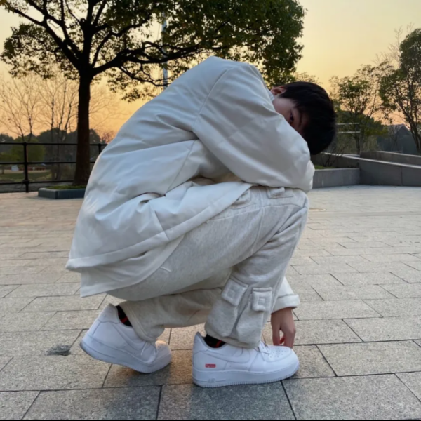 Giày Nike Air Force 1 Low Supreme "White" CU9225-100 - Ảnh 6