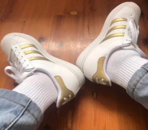 Giay Adidas Originals Superstar 'White Metallic Gold' FX7483