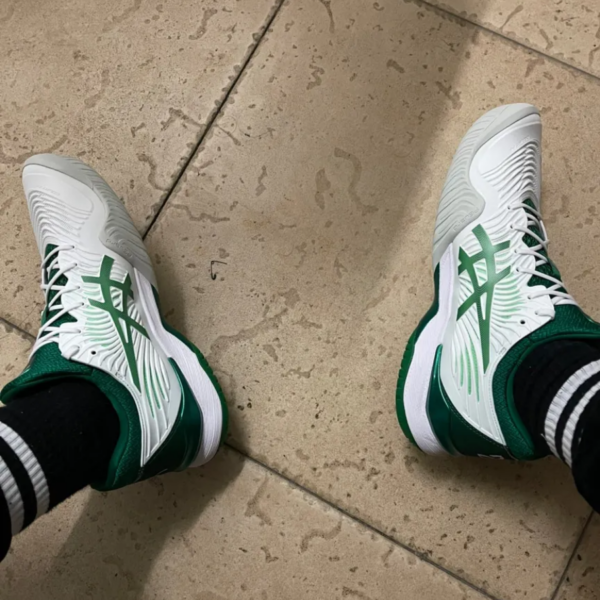 Giày Tennis Asics Court FF Novak 'White Kale' 1041A089-104 - Ảnh 2