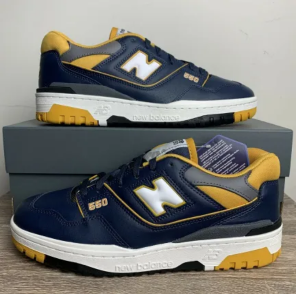 Giày New Balance 550 'Navy Yellow' BB550MA1 - Ảnh 3