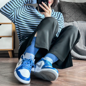 Giay Nike Air Jordan 1 Low 'True Blue Cement' 553558-412