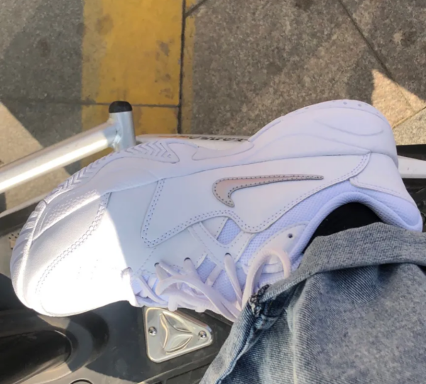 Giày Tennis Nike Court Lite 2 Girl's 'White Metallic Silver' CD0440-105 - Ảnh 7