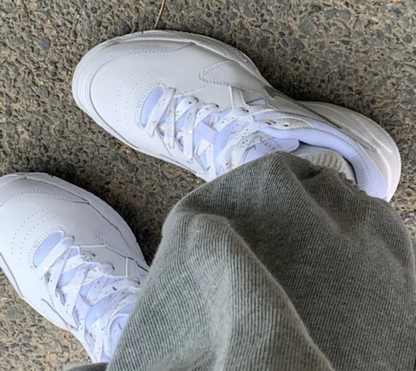 Giày Tennis Nike Court Lite 2 Girl's 'White Metallic Silver' CD0440-105 - Ảnh 4