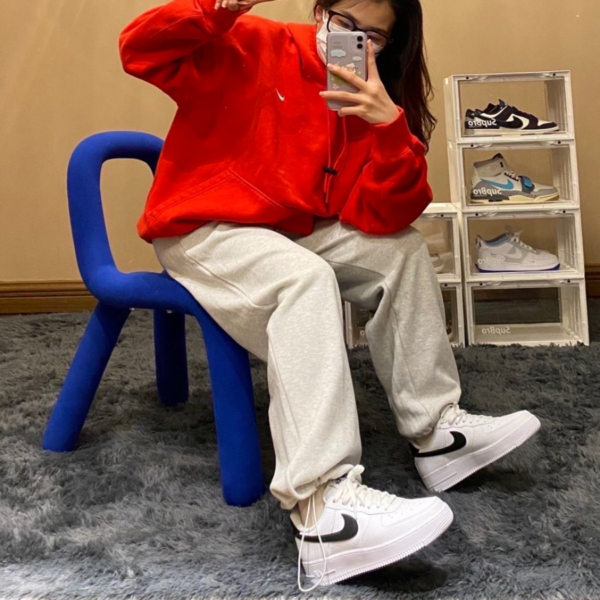Giày Nike Air Force 1 GS 'White Black' CT3839-100 - Ảnh 4