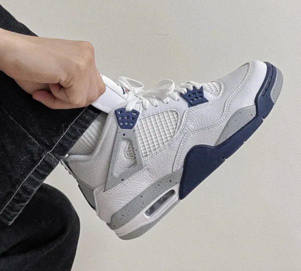 Giày Nike Air Jordan 4 Retro 'Midnight Navy' DH6927-140 - Ảnh 3
