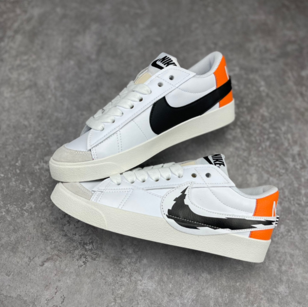 Giày Nike Blazer Low Jumbo 'Glitch Swoosh' DV6484-100 - Ảnh 3