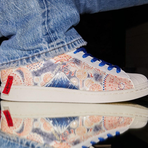 Giày Adidas Atmos x Three Tides Tattoo x Superstar 'Mt. Fuji' GX7791 - Ảnh 5