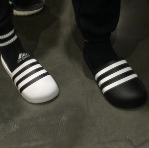 Dep Adidas adiFOM Adilette Slide 'Black White' HQ7218