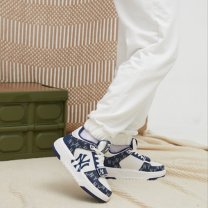 Giay MLB Chunky Liner Mid Denim 'Navy' 3ASXCDN3N-50NYD