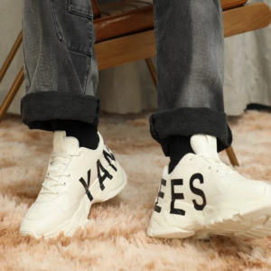 Giay MLB BigBall Chunky P Mega NY 'White Black' 3ASHC2B2N-50WHS