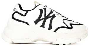 Giay MLB Big Ball Chunky NY 'White Black Line' 3ASHCLS2N-50BKS