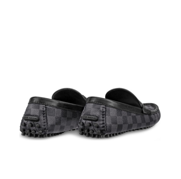Giày Louis Vuitton Hockenheim Moccasin Damier Graphite Canvas 1A4OIF - Ảnh 3