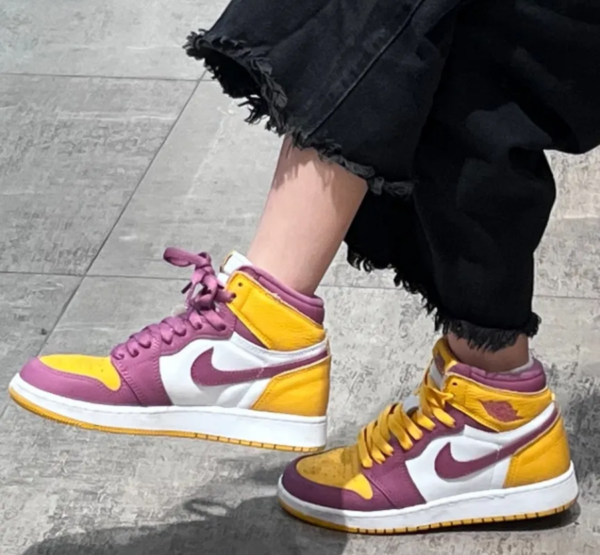Giày Nike Air Jordan 1 High GS 'Brotherhood' 575441-706 - Ảnh 5