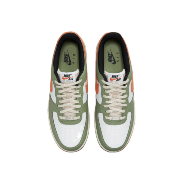Giay Nike Air Force 1 '07 'Oil Green Orange' FD0758-386
