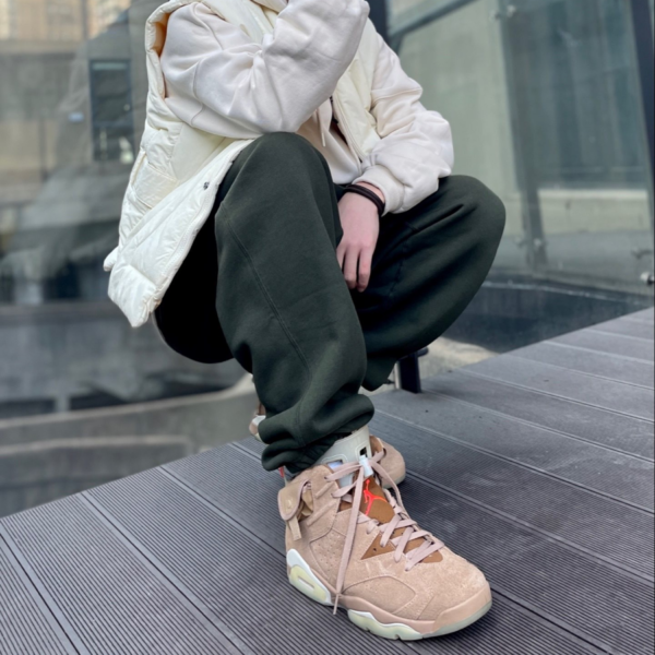 Giày Nike Travis Scott x Air Jordan 6 Retro 'British Khaki' DH0690-200 - Ảnh 5