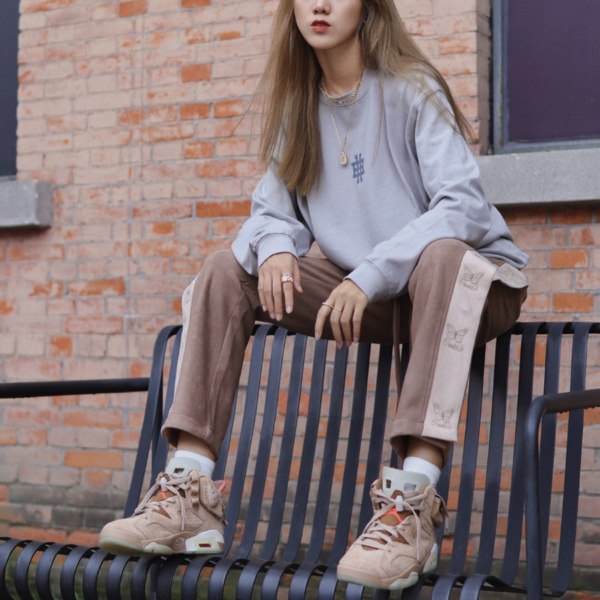 Giày Nike Travis Scott x Air Jordan 6 Retro 'British Khaki' DH0690-200 - Ảnh 4