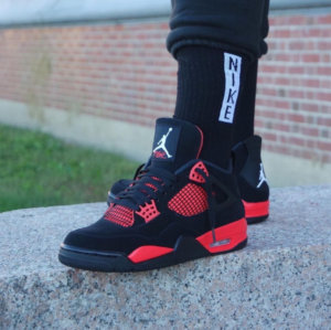 Giay Nike Air Jordan 4 Retro GS 'Red Thunder' 408452-016