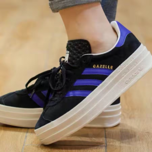 Giay Adidas Gazelle Bold 'Black Lucid Blue' HQ4408