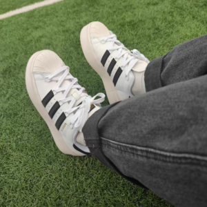 Giay Adidas Superstar Bonega 'White Black Gold Metallic' GX1840