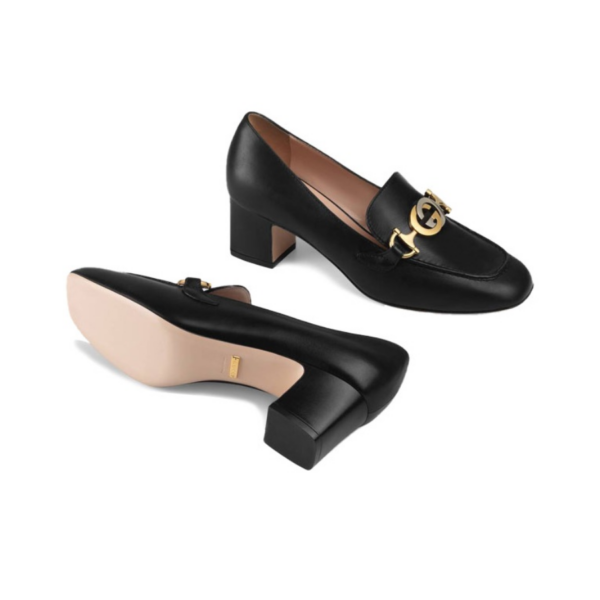 Giày Gucci Wmns Zumi Moccasin Pumps Black 575832-C9D00-1000 - Ảnh 3