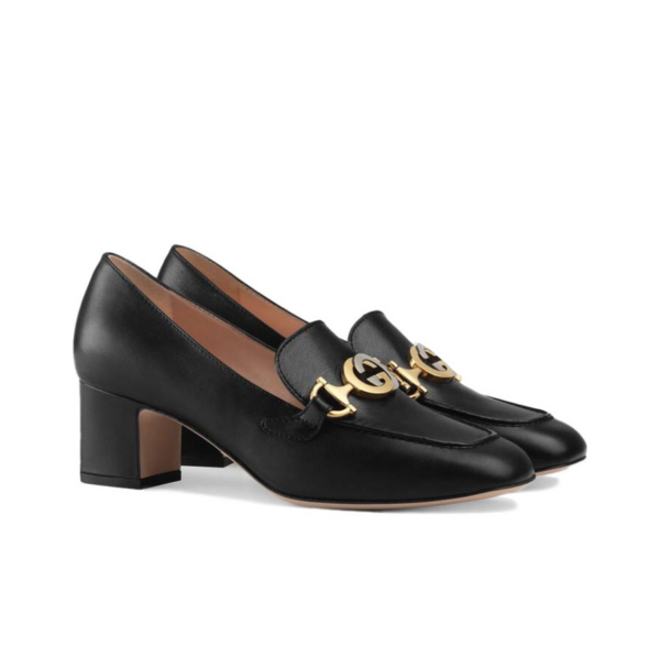Giày Gucci Wmns Zumi Moccasin Pumps Black 575832-C9D00-1000 - Ảnh 2