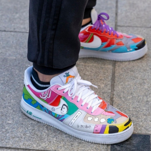 Giày Nike Air Force 1 Low x Ruohan Wang 'Multicolor' CZ3990-900 - Ảnh 4
